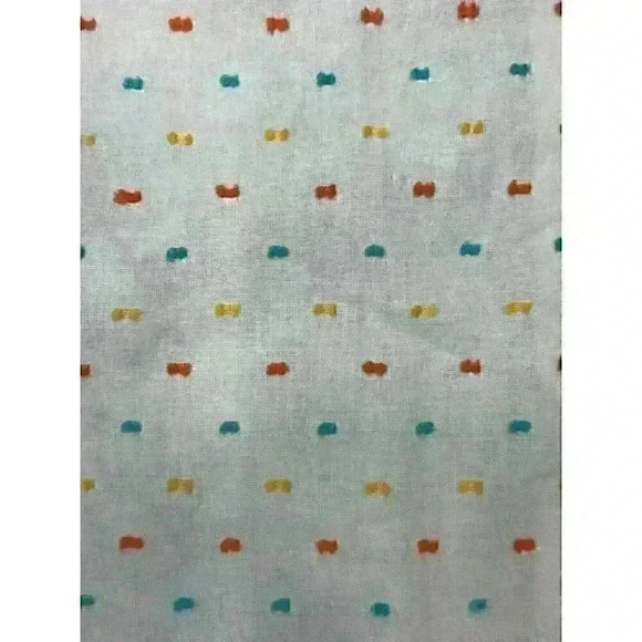 Mod Cloth White Ruffle Sleeveless Tank Top with Stitched Polka Dots Womens S - Picture 3 of 7